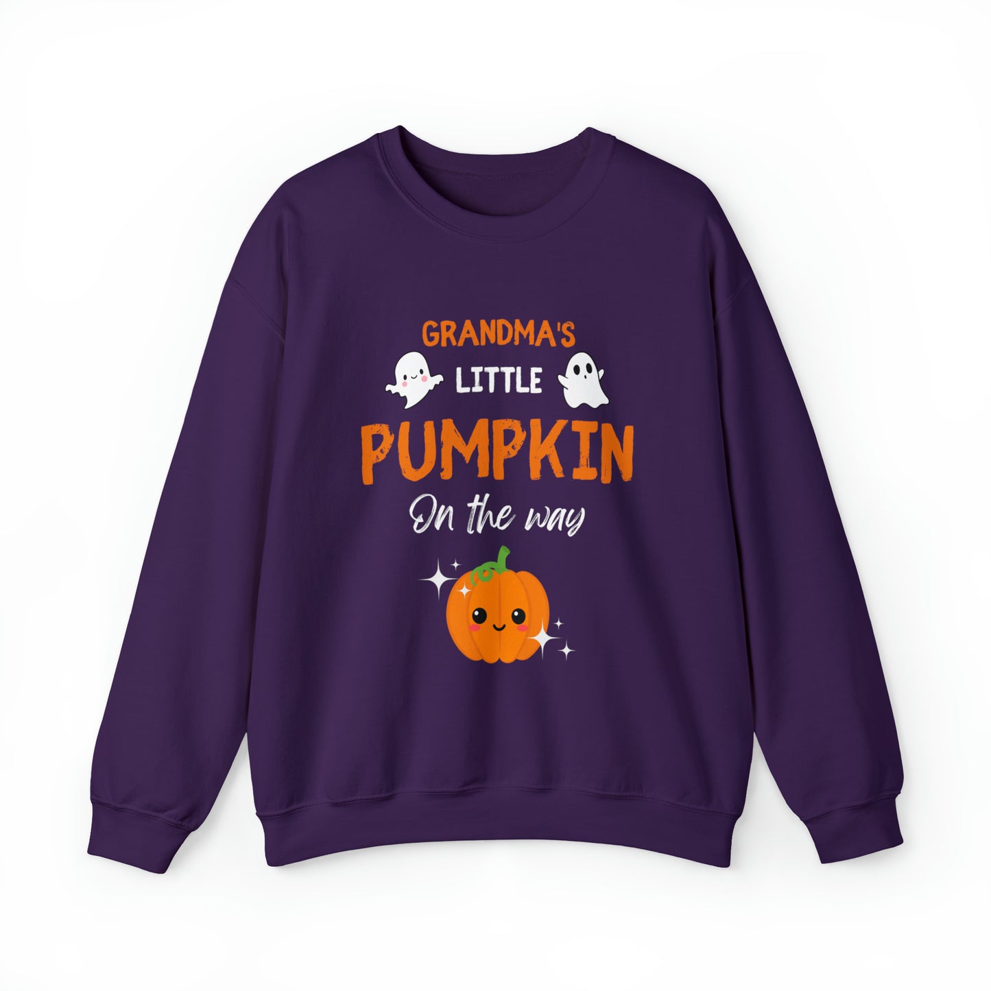 Grandma's Little Pumpkin Halloween Sweatshirt, Nana To Be Halloween Outfit, Grandmother Halloween Sweater, Halloween Grandma To Be Jumper