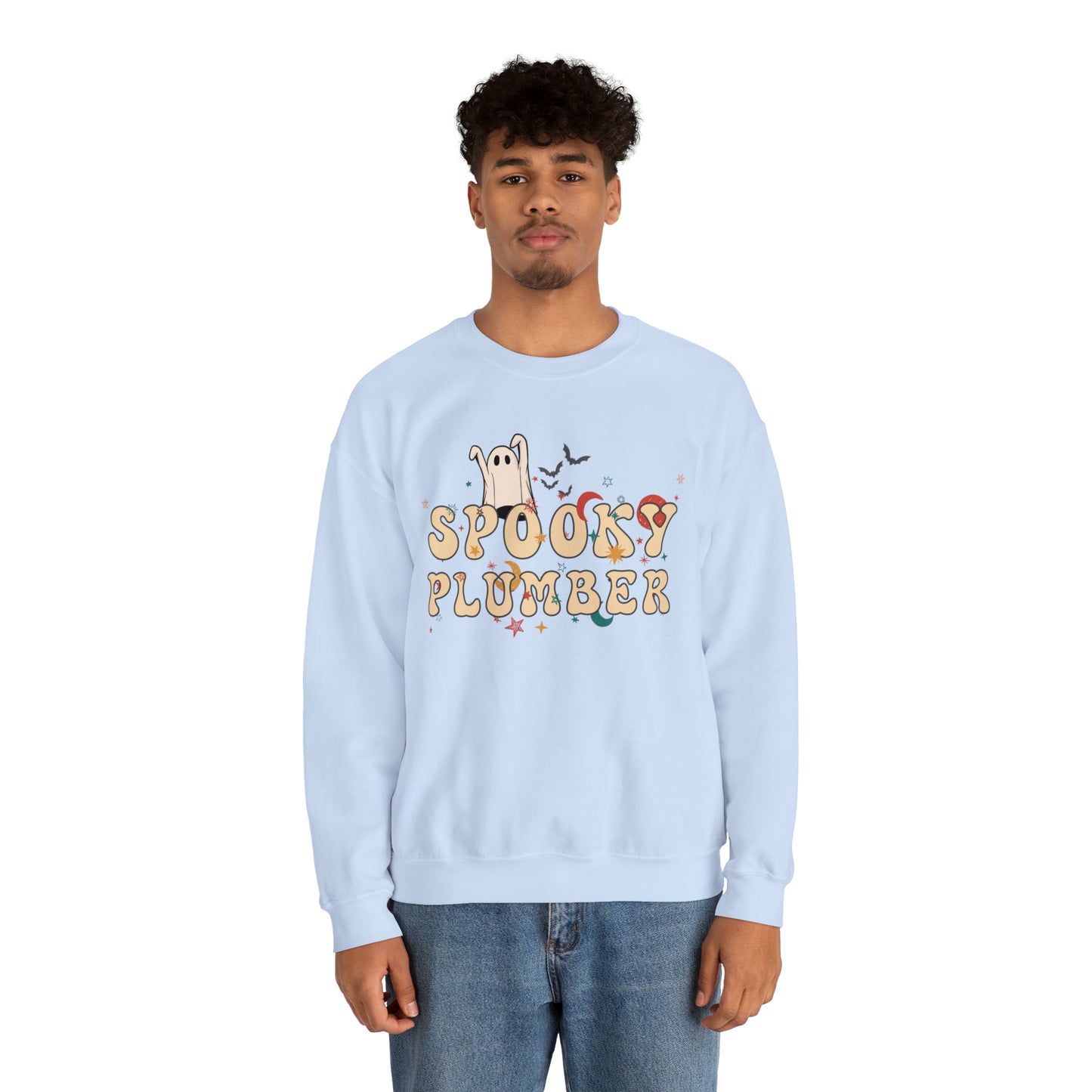 Spooky Plumber Halloween Sweatshirt, Halloween Gift for Plumber, Plumber's Spooky Sweater