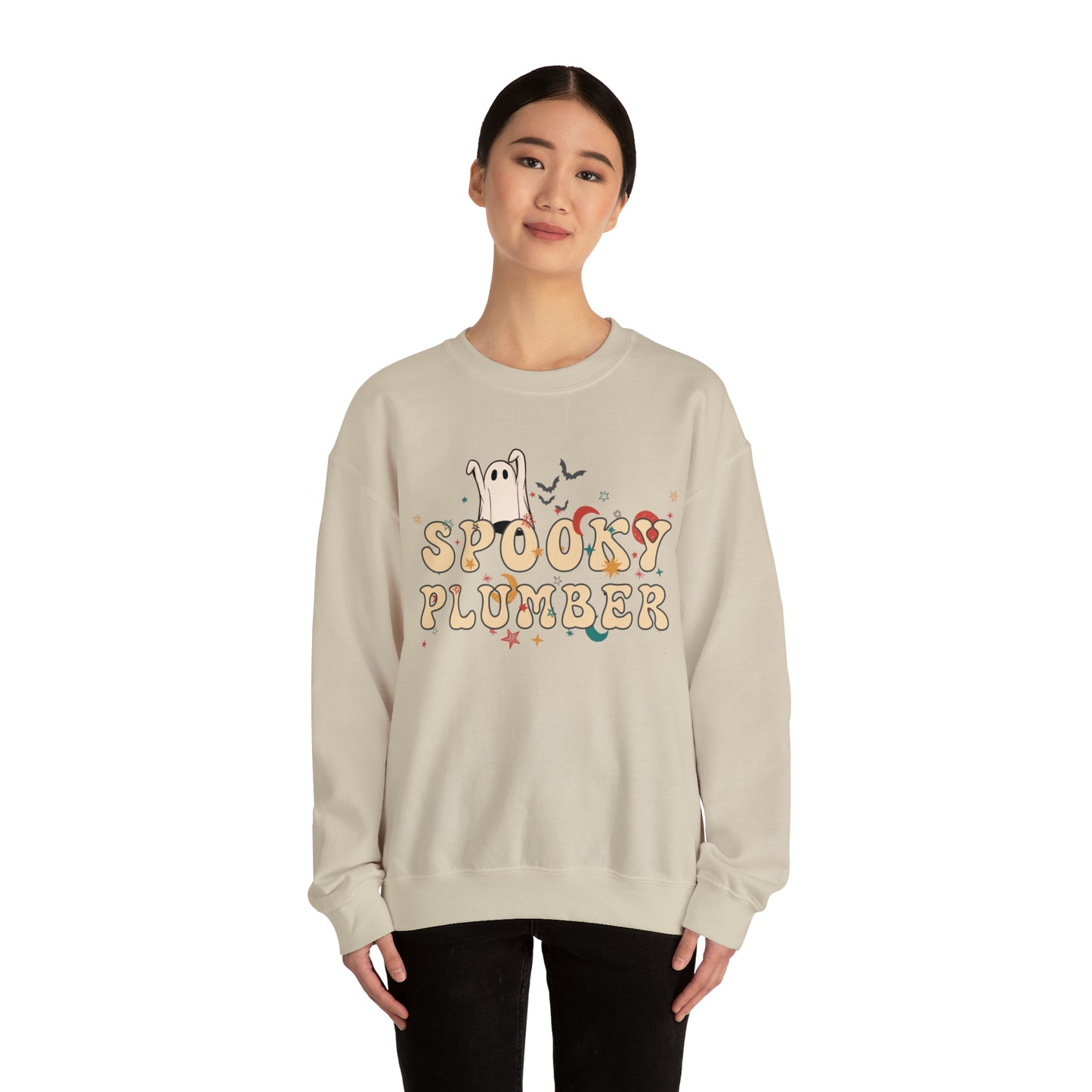 Spooky Plumber Halloween Sweatshirt, Halloween Gift for Plumber, Plumber's Spooky Sweater
