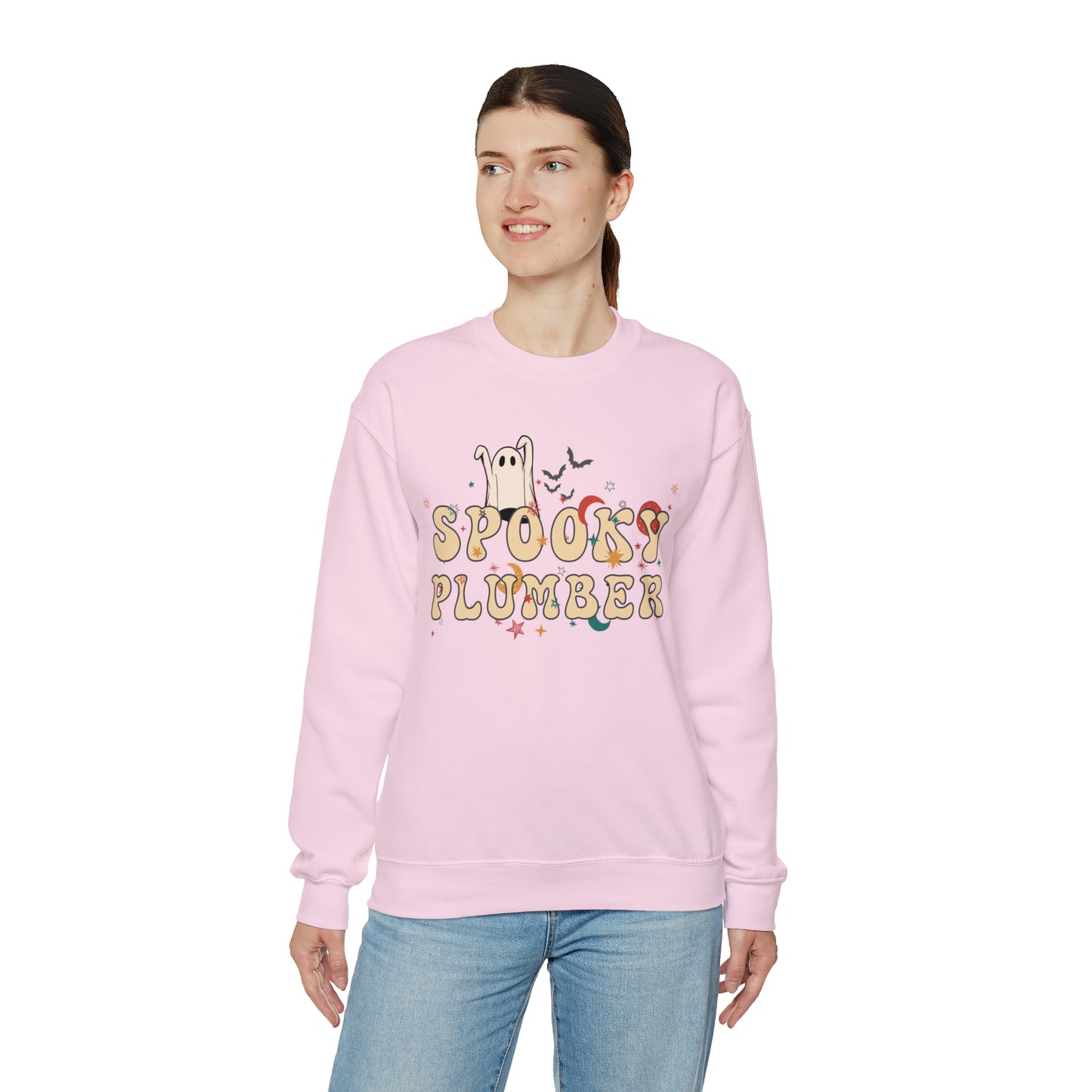 Spooky Plumber Halloween Sweatshirt, Halloween Gift for Plumber, Plumber's Spooky Sweater