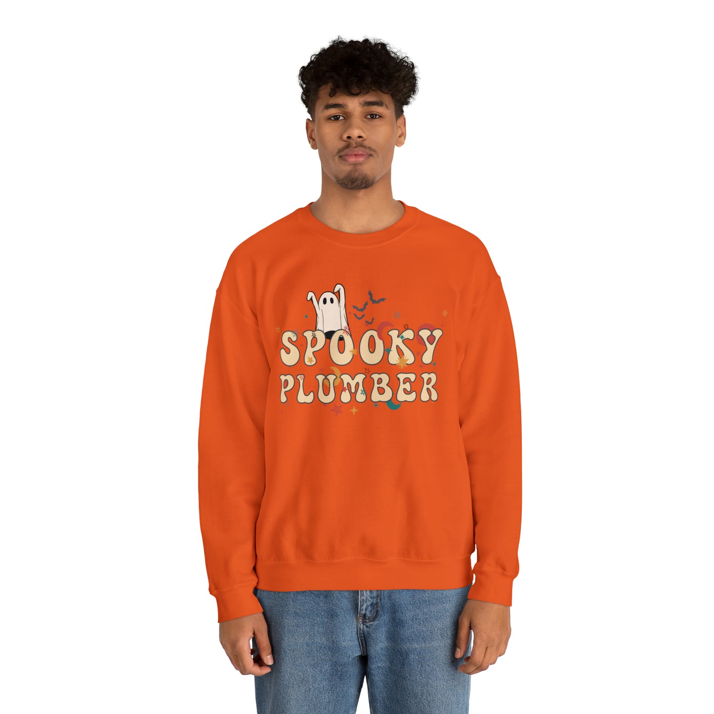 Spooky Plumber Halloween Sweatshirt, Halloween Gift for Plumber, Plumber's Spooky Sweater
