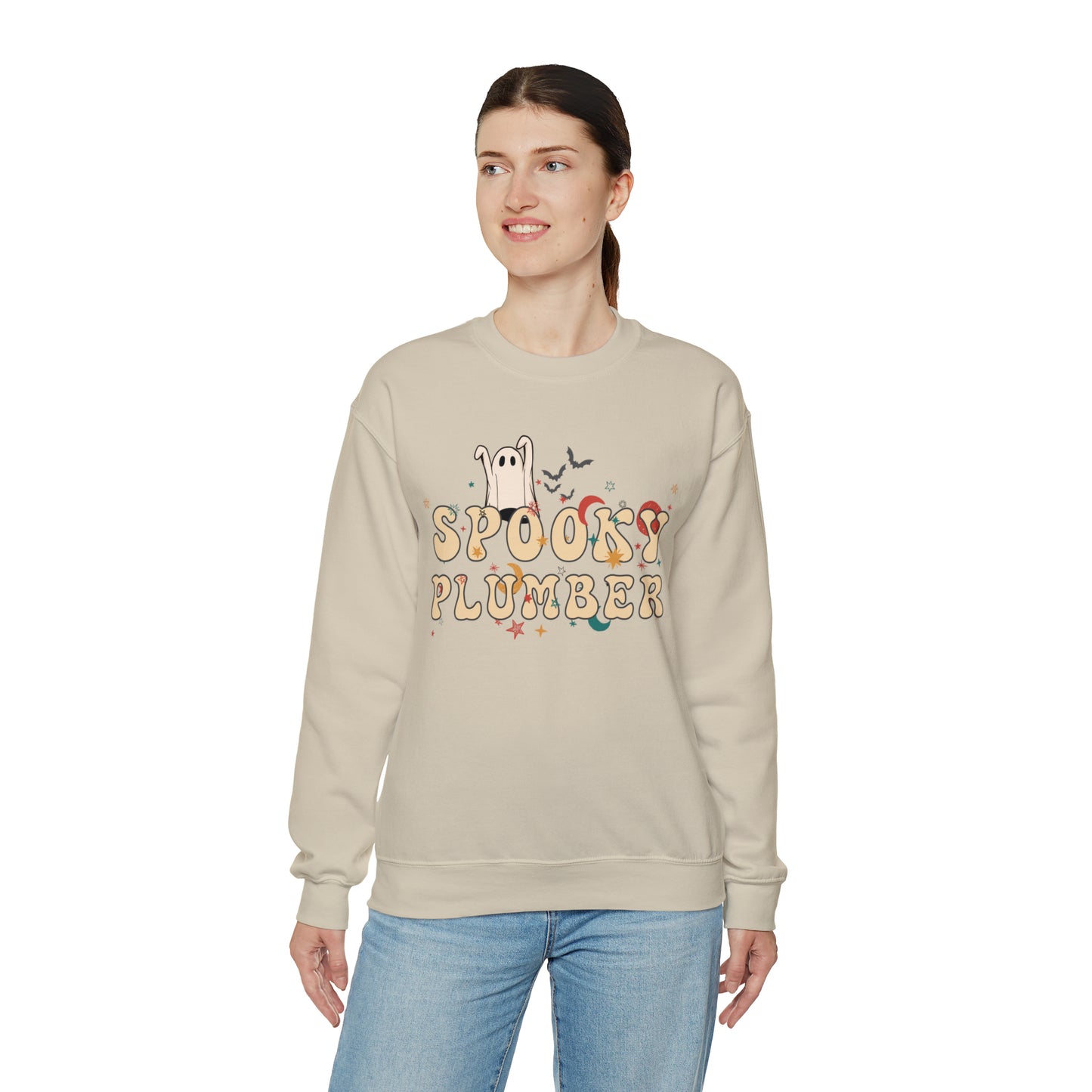 Spooky Plumber Halloween Sweatshirt, Halloween Gift for Plumber, Plumber's Spooky Sweater