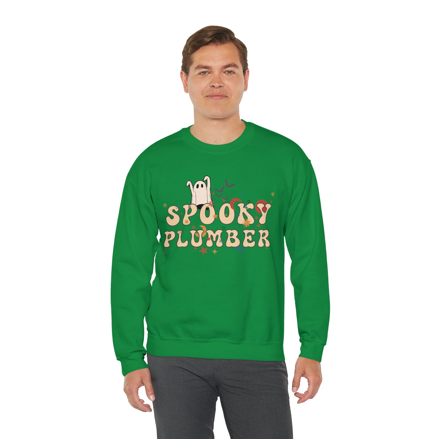 Spooky Plumber Halloween Sweatshirt, Halloween Gift for Plumber, Plumber's Spooky Sweater