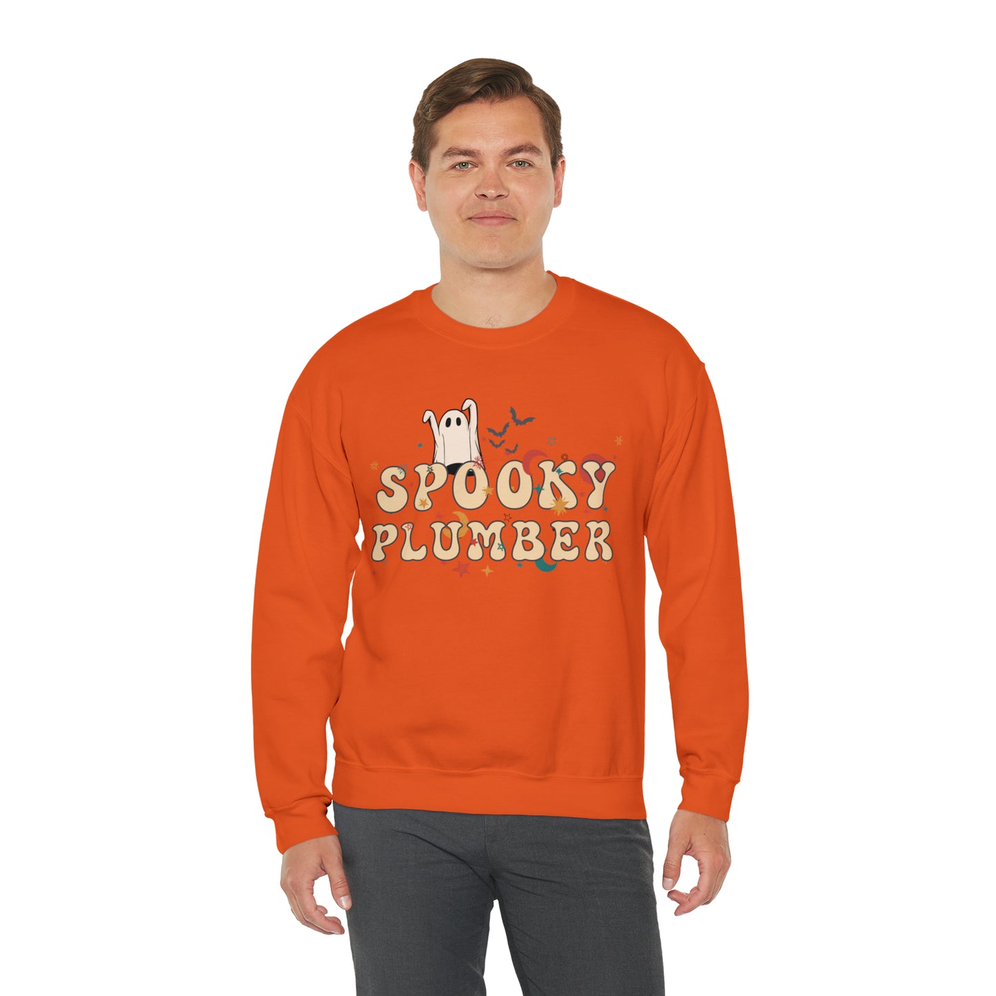 Spooky Plumber Halloween Sweatshirt, Halloween Gift for Plumber, Plumber's Spooky Sweater