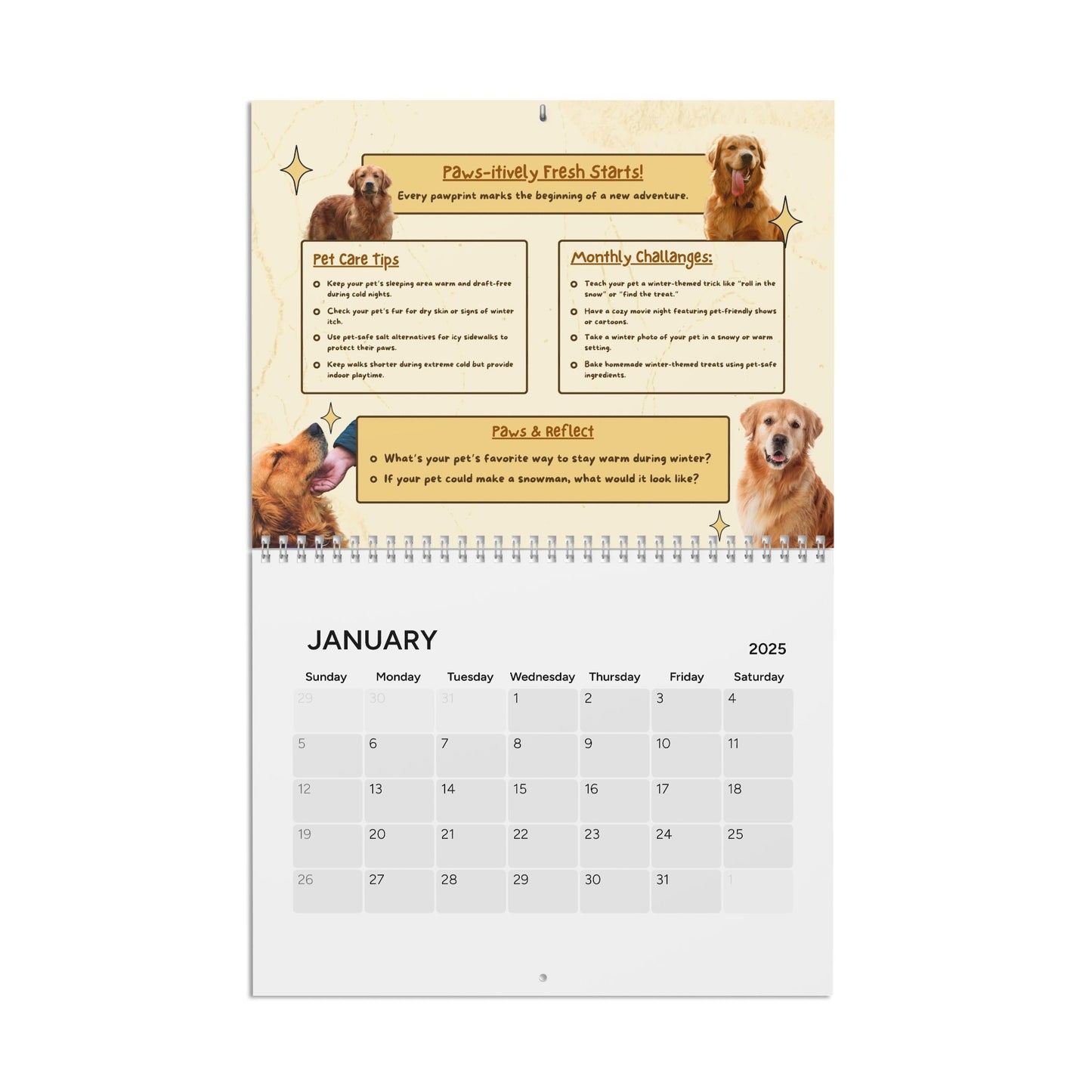 2025 Personalized Pet Themed Calendar (2025)