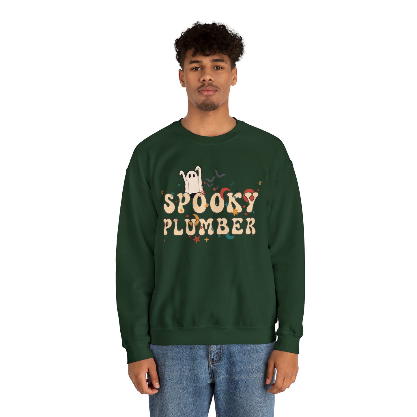 Spooky Plumber Halloween Sweatshirt, Halloween Gift for Plumber, Plumber's Spooky Sweater