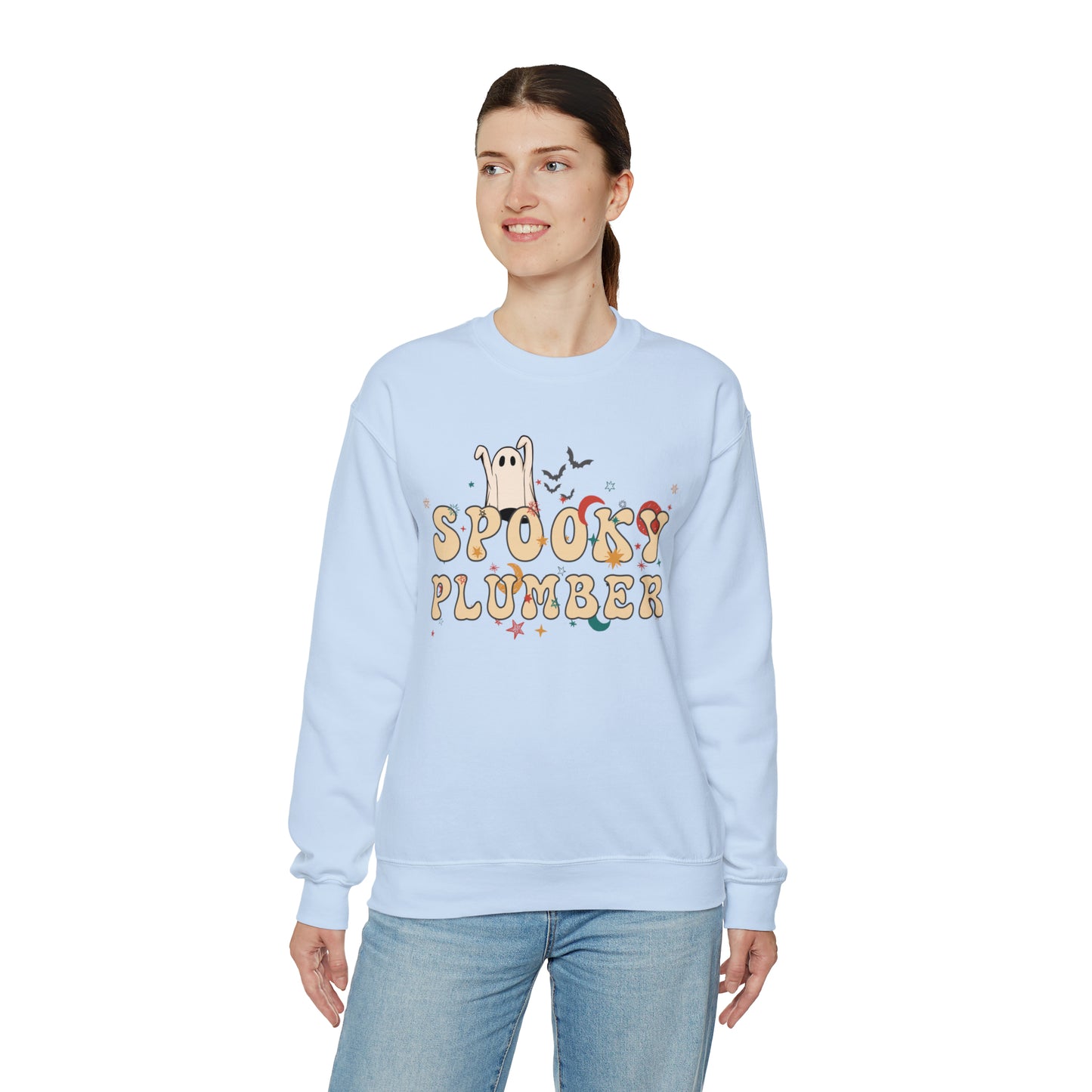 Spooky Plumber Halloween Sweatshirt, Halloween Gift for Plumber, Plumber's Spooky Sweater