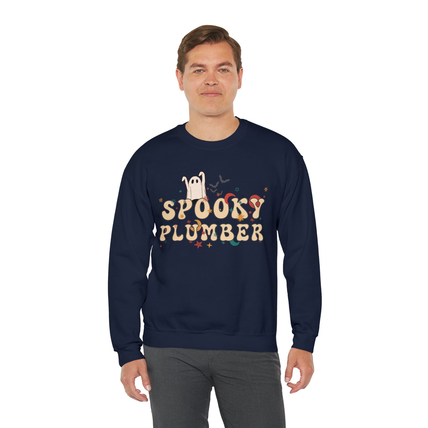 Spooky Plumber Halloween Sweatshirt, Halloween Gift for Plumber, Plumber's Spooky Sweater