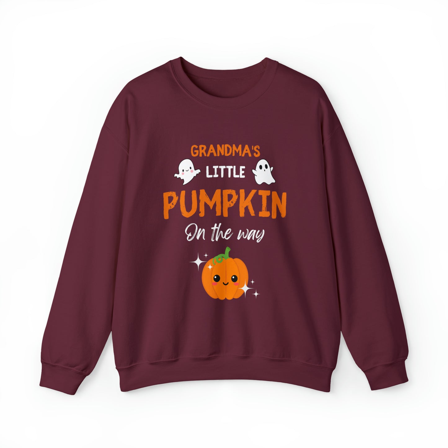 Grandma's Little Pumpkin Halloween Sweatshirt, Nana To Be Halloween Outfit, Grandmother Halloween Sweater, Halloween Grandma To Be Jumper