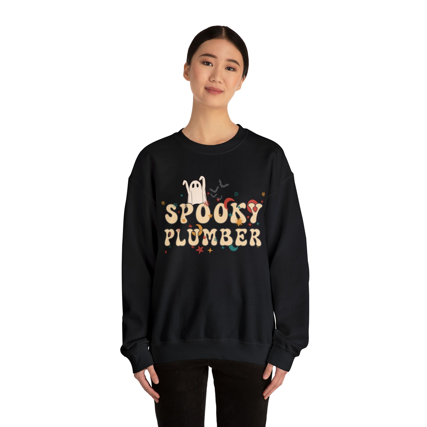 Spooky Plumber Halloween Sweatshirt, Halloween Gift for Plumber, Plumber's Spooky Sweater