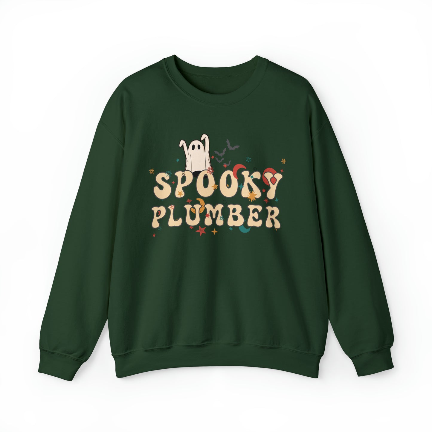 Spooky Plumber Halloween Sweatshirt, Halloween Gift for Plumber, Plumber's Spooky Sweater