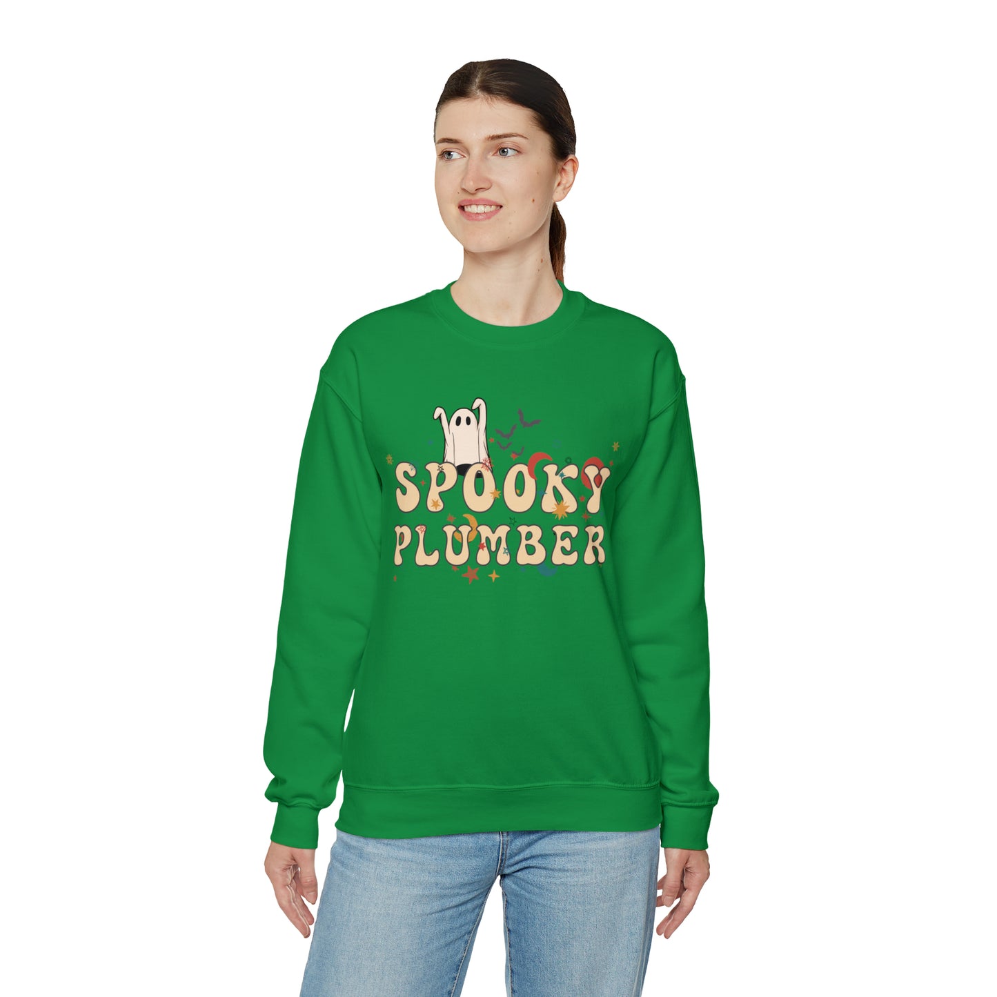 Spooky Plumber Halloween Sweatshirt, Halloween Gift for Plumber, Plumber's Spooky Sweater