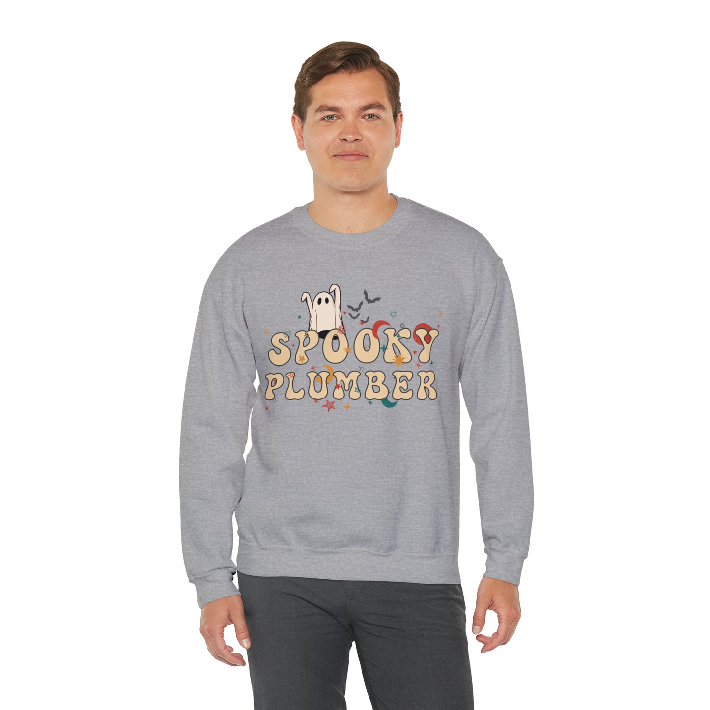 Spooky Plumber Halloween Sweatshirt, Halloween Gift for Plumber, Plumber's Spooky Sweater