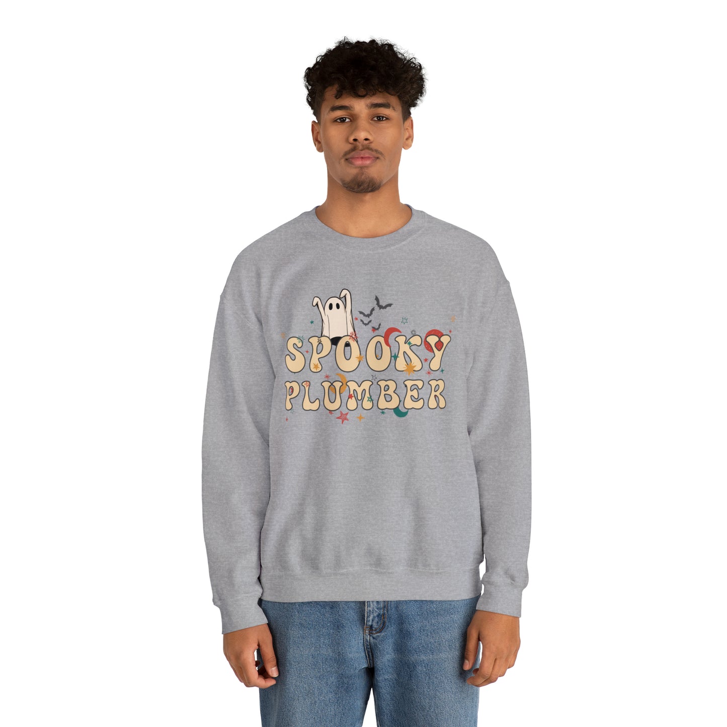 Spooky Plumber Halloween Sweatshirt, Halloween Gift for Plumber, Plumber's Spooky Sweater