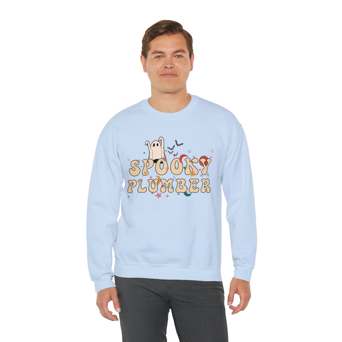 Spooky Plumber Halloween Sweatshirt, Halloween Gift for Plumber, Plumber's Spooky Sweater