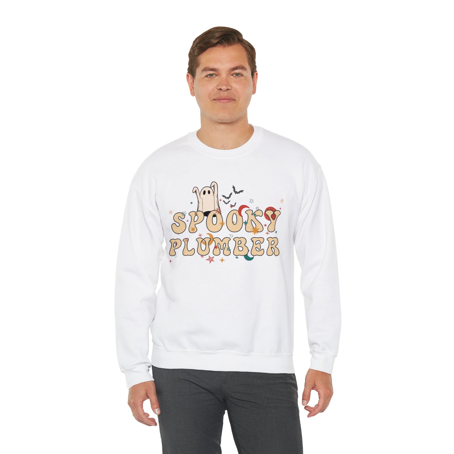 Spooky Plumber Halloween Sweatshirt, Halloween Gift for Plumber, Plumber's Spooky Sweater