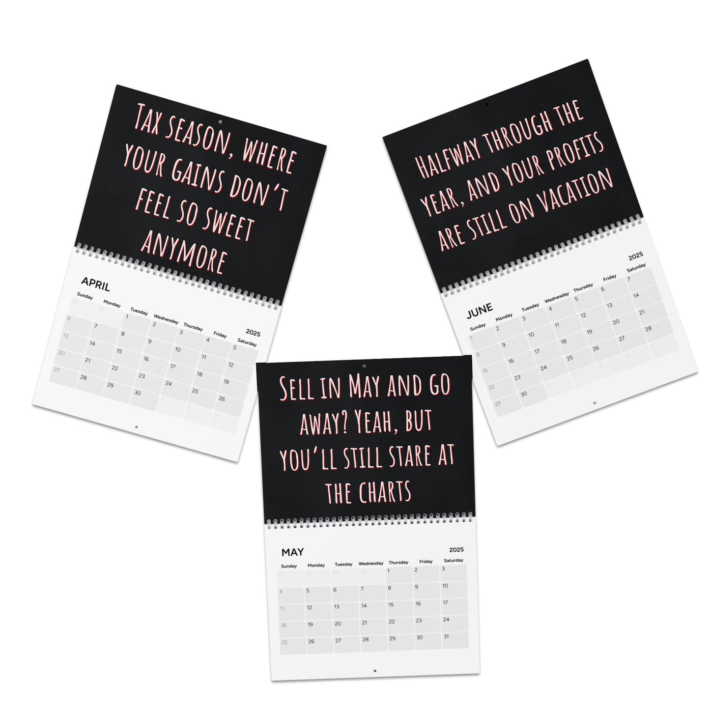 2025 Demotivational Trader Wall Calendar