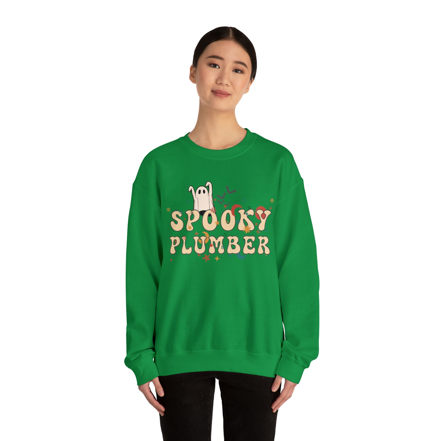 Spooky Plumber Halloween Sweatshirt, Halloween Gift for Plumber, Plumber's Spooky Sweater
