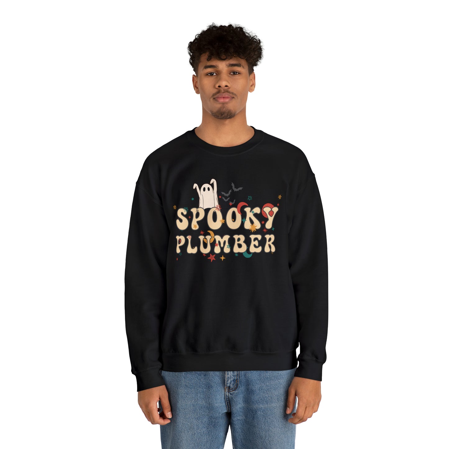 Spooky Plumber Halloween Sweatshirt, Halloween Gift for Plumber, Plumber's Spooky Sweater