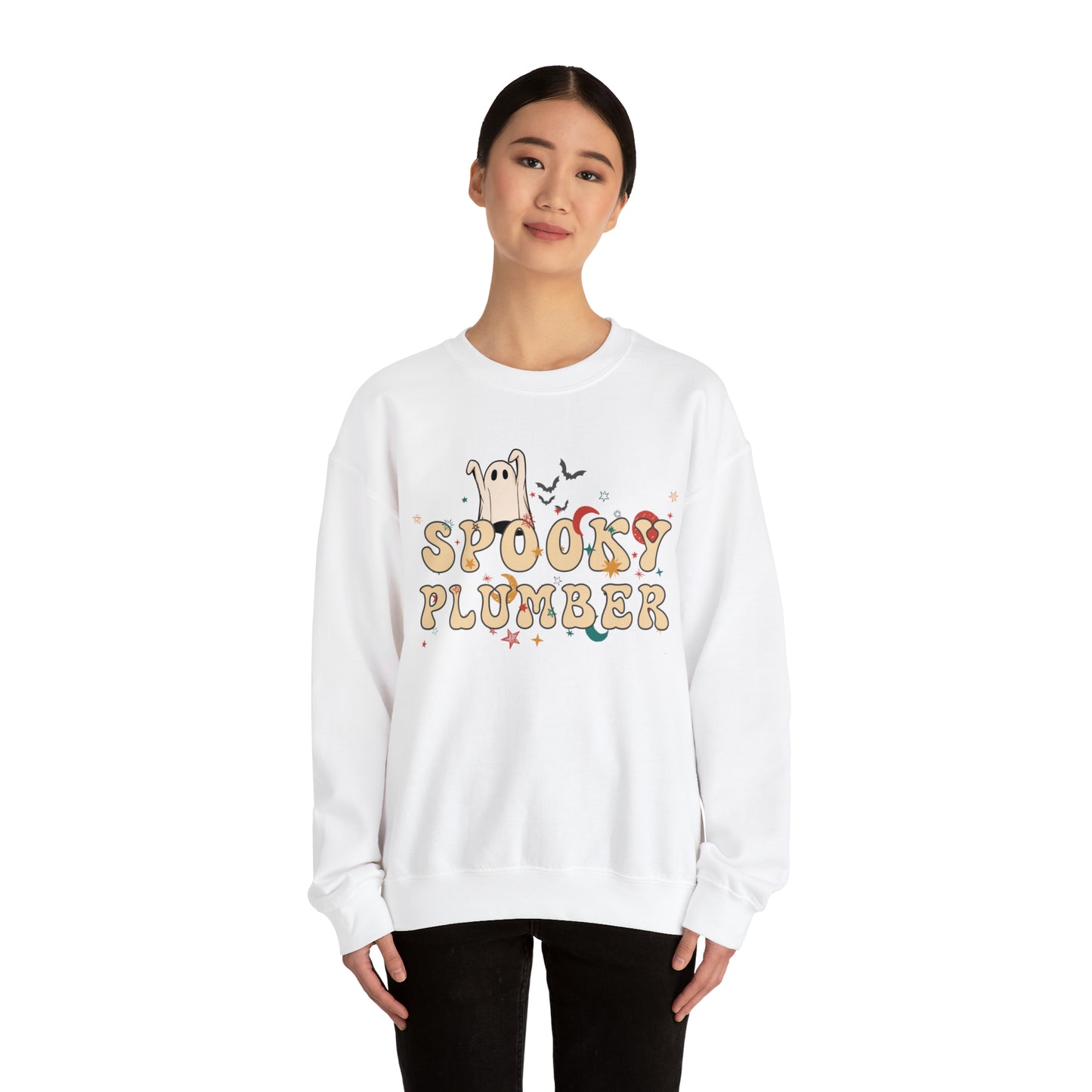 Spooky Plumber Halloween Sweatshirt, Halloween Gift for Plumber, Plumber's Spooky Sweater