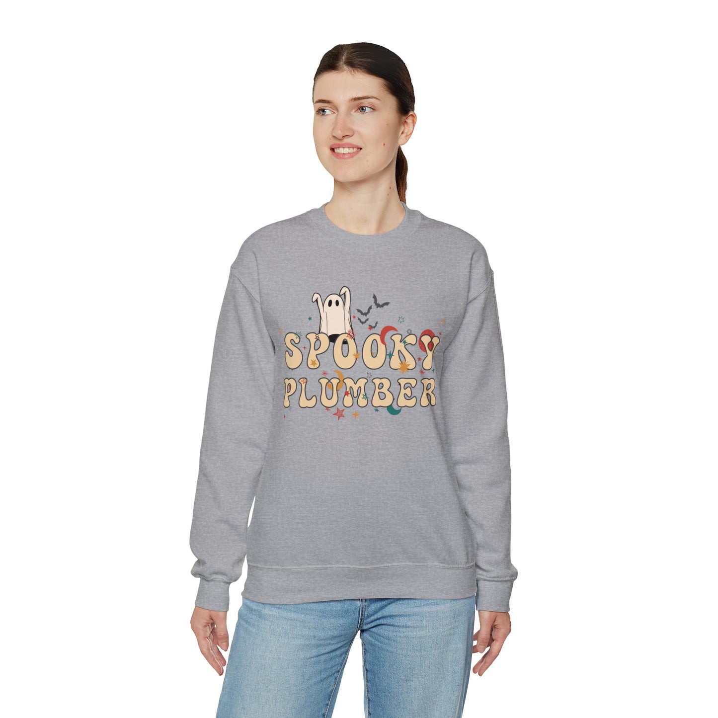 Spooky Plumber Halloween Sweatshirt, Halloween Gift for Plumber, Plumber's Spooky Sweater