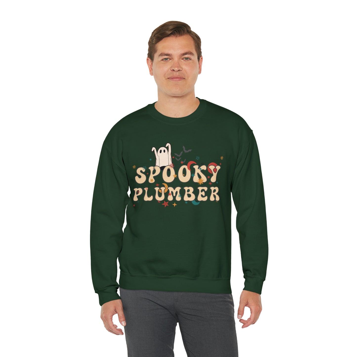 Spooky Plumber Halloween Sweatshirt, Halloween Gift for Plumber, Plumber's Spooky Sweater