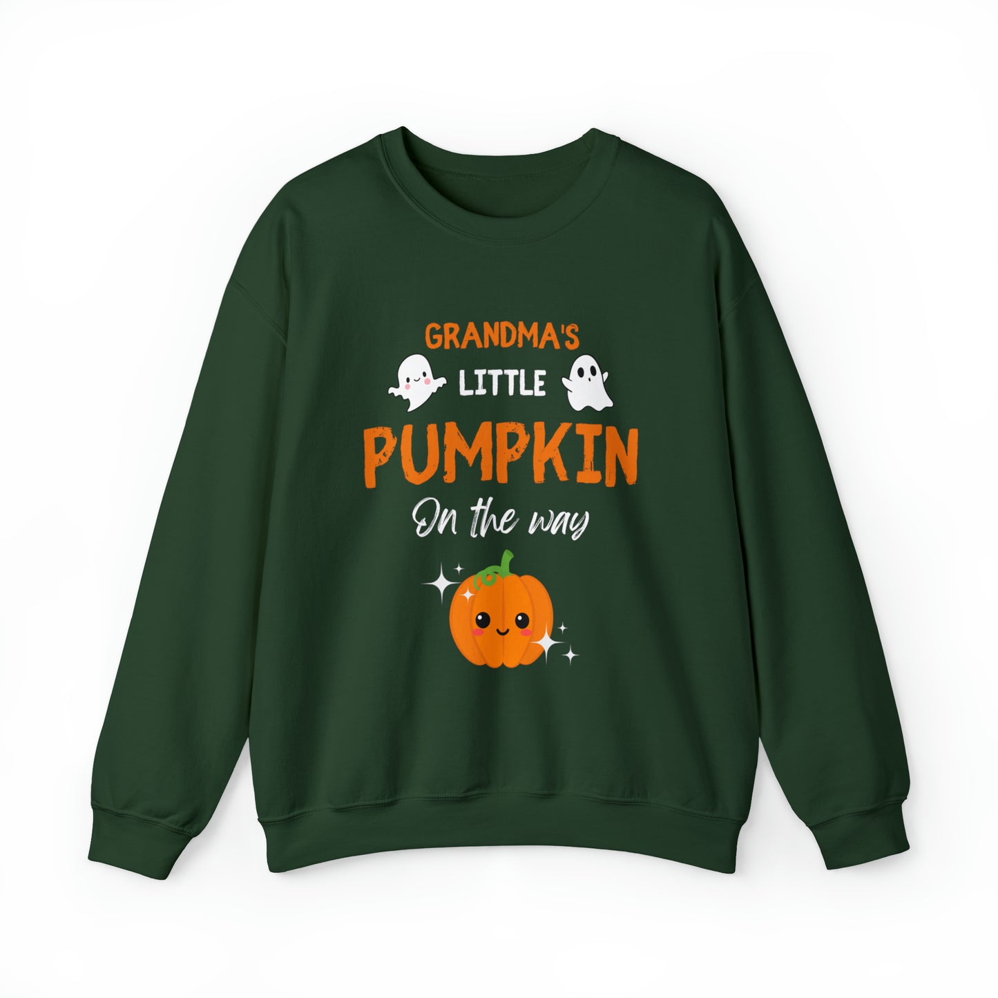 Grandma's Little Pumpkin Halloween Sweatshirt, Nana To Be Halloween Outfit, Grandmother Halloween Sweater, Halloween Grandma To Be Jumper