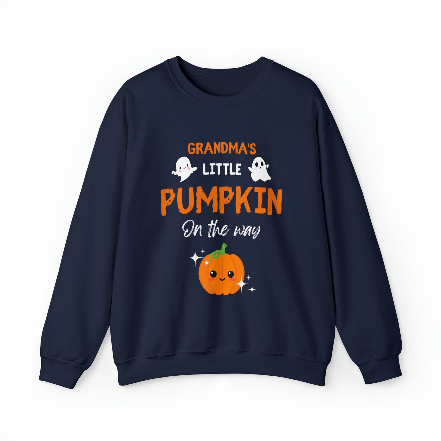 Grandma's Little Pumpkin Halloween Sweatshirt, Nana To Be Halloween Outfit, Grandmother Halloween Sweater, Halloween Grandma To Be Jumper