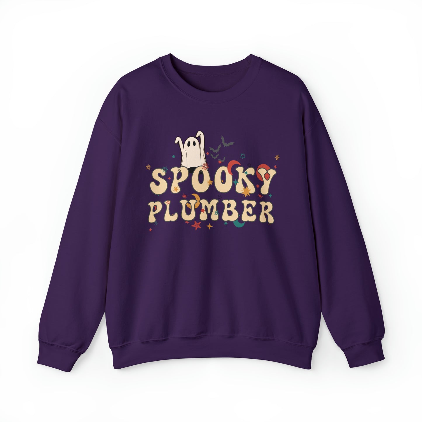 Spooky Plumber Halloween Sweatshirt, Halloween Gift for Plumber, Plumber's Spooky Sweater