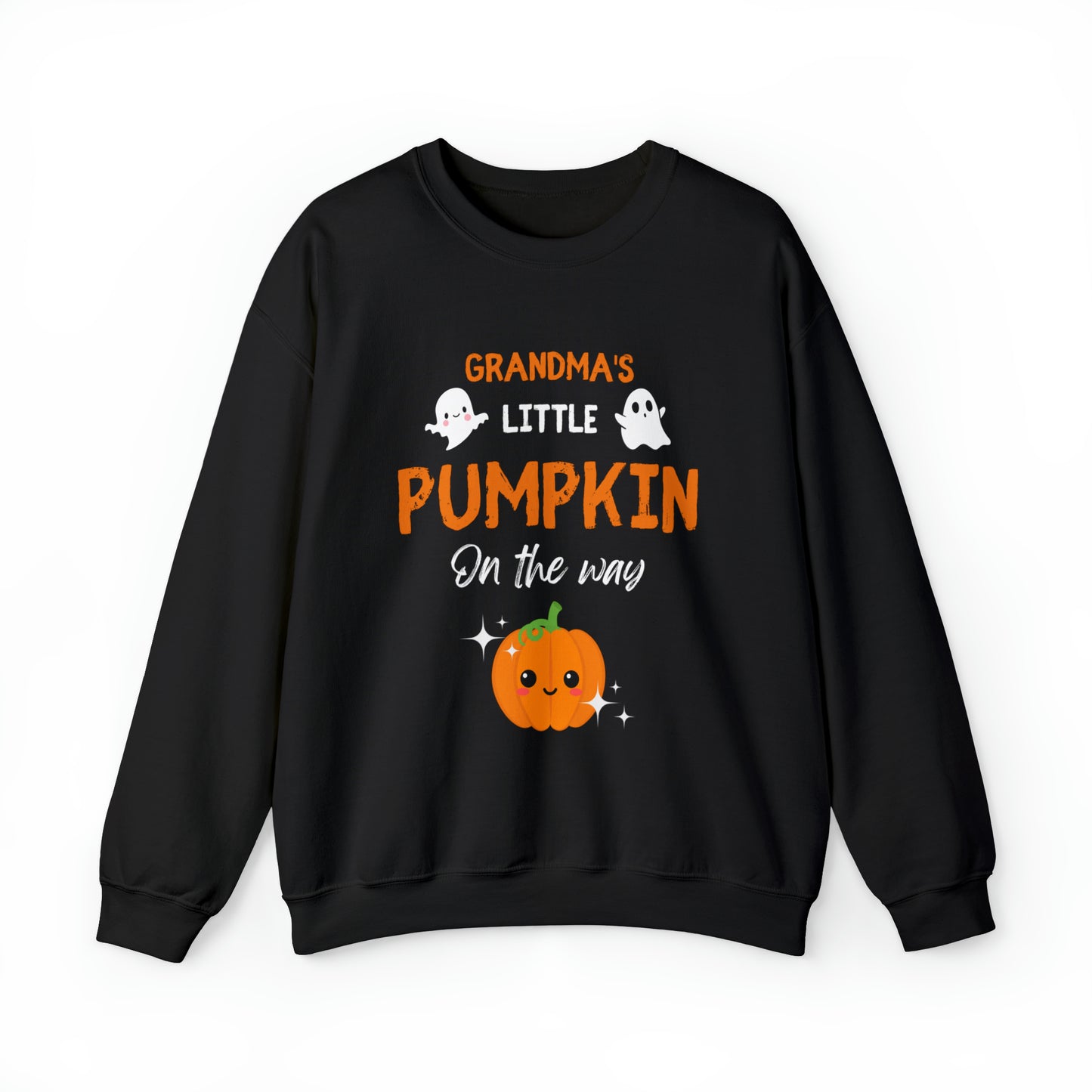 Grandma's Little Pumpkin Halloween Sweatshirt, Nana To Be Halloween Outfit, Grandmother Halloween Sweater, Halloween Grandma To Be Jumper