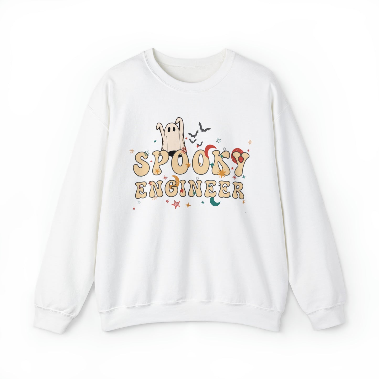 Spooky Engineer Halloween Sweatshirt, Halloween Gift for Engineer, Engineer's Spooky Sweater