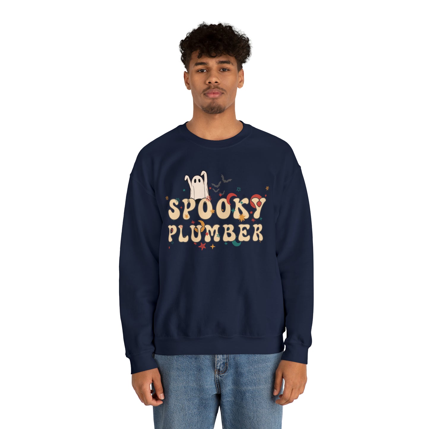 Spooky Plumber Halloween Sweatshirt, Halloween Gift for Plumber, Plumber's Spooky Sweater