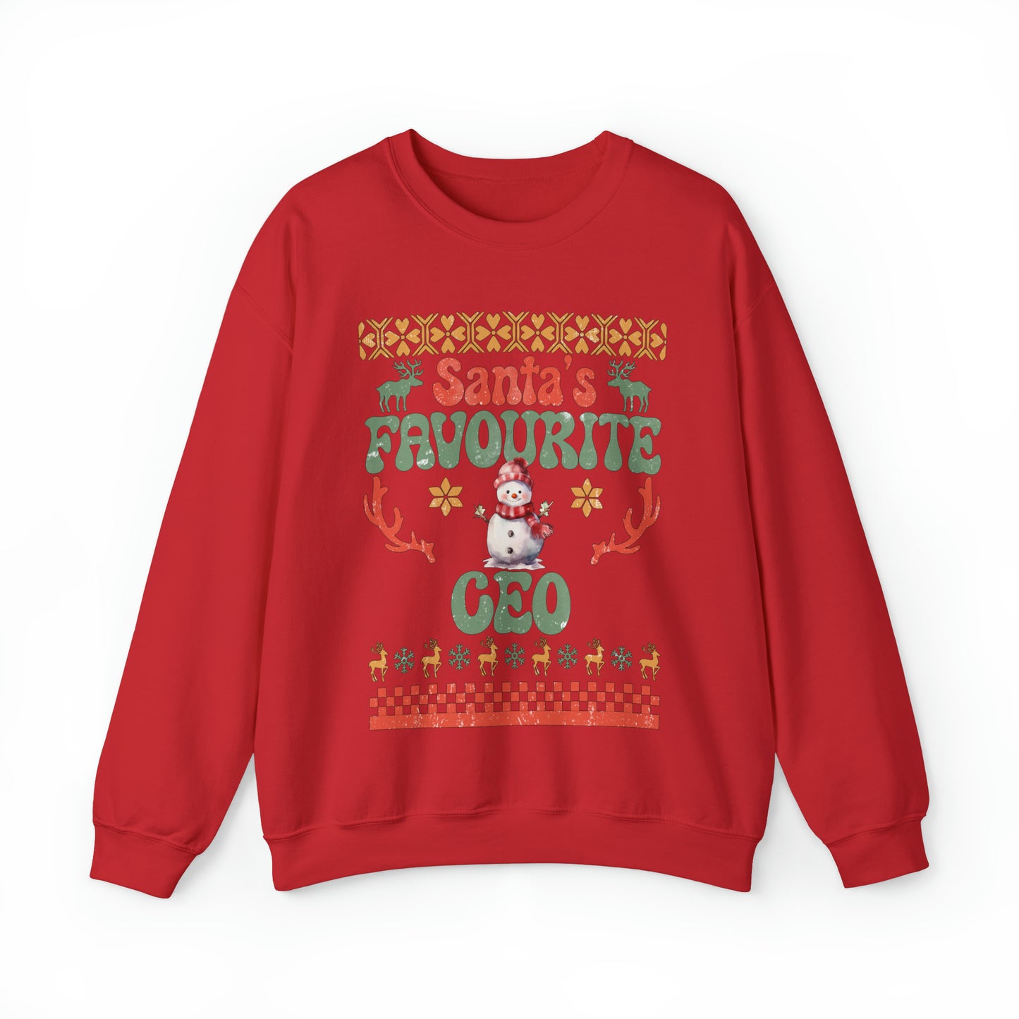 Santa's Fav Profession Ceo Ugly Christmas Sweatshirt