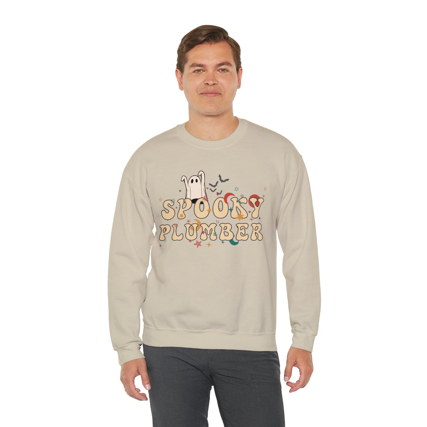 Spooky Plumber Halloween Sweatshirt, Halloween Gift for Plumber, Plumber's Spooky Sweater