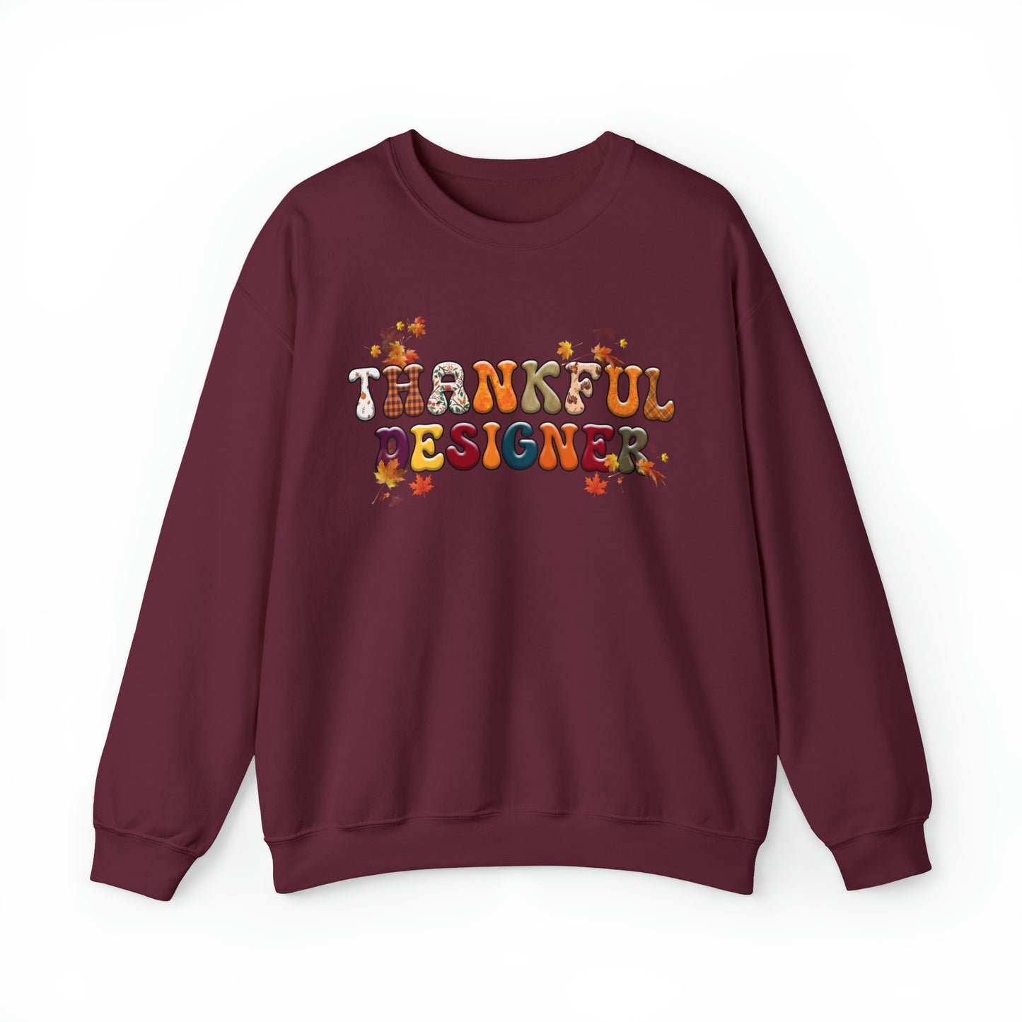 Thankful Designer Thanksgiving Sweatshirt, Thanksgiving Gift for Graphic Designer, CAD Designer's Thankful Sweater, Thanksgiving Web Designer Sweatshirt,