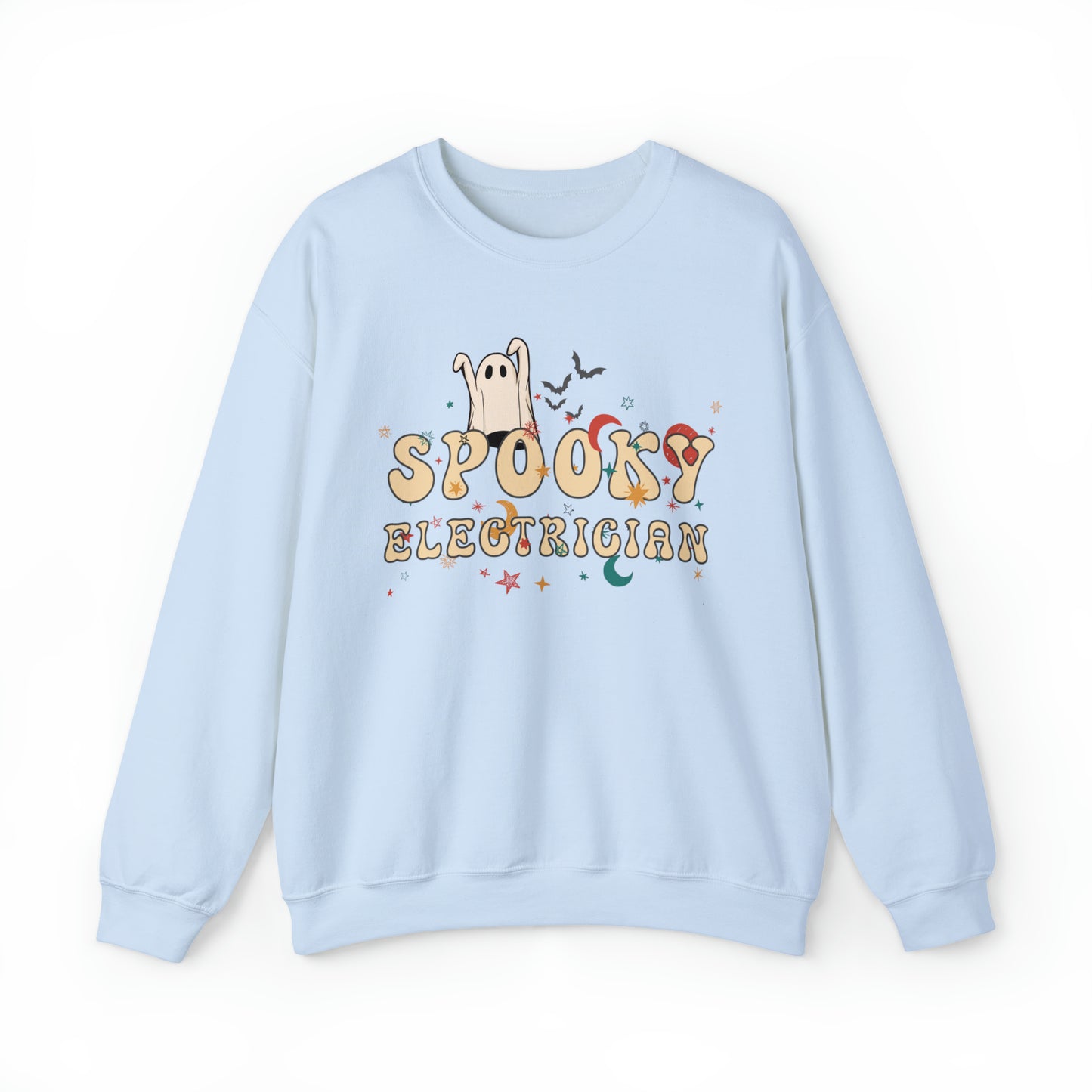 Spooky Electrician Halloween Sweatshirt, Halloween Gift for Electrician, Electrician's Spooky Sweater