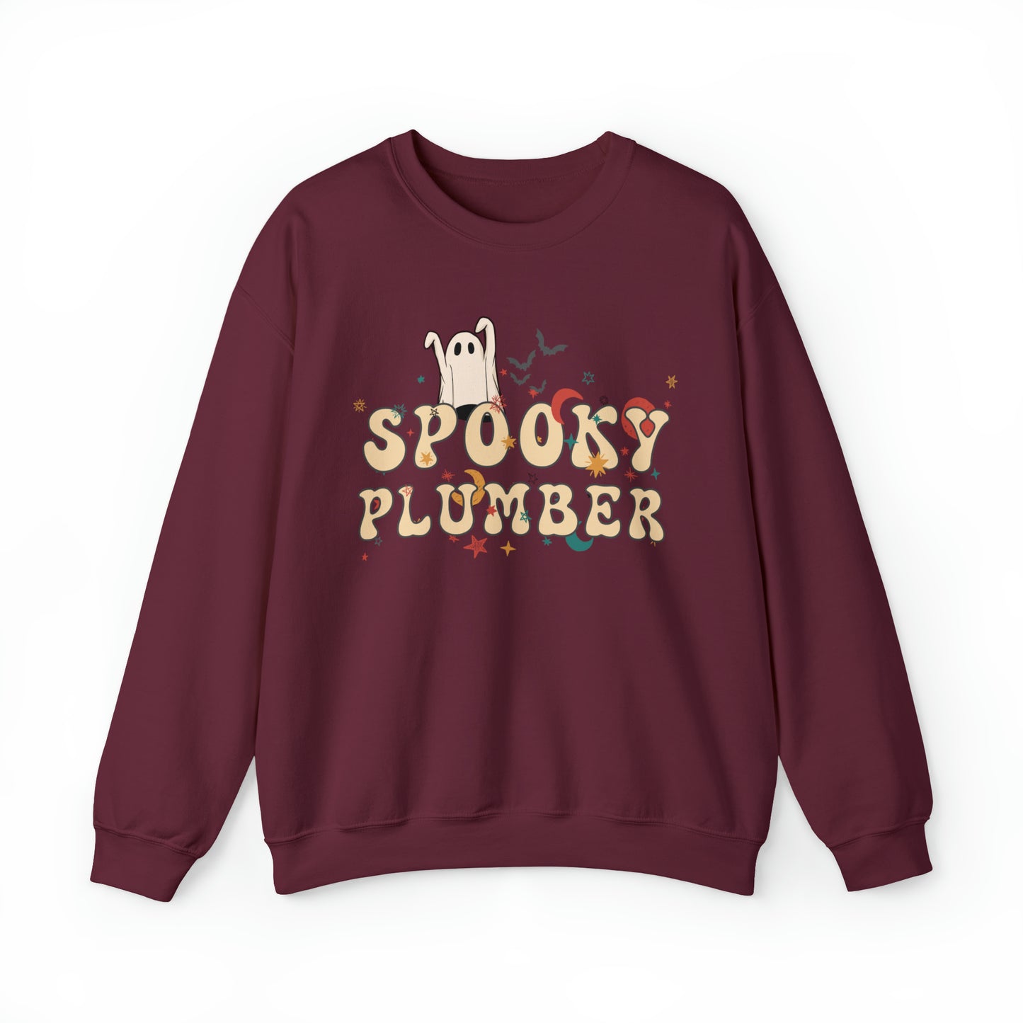 Spooky Plumber Halloween Sweatshirt, Halloween Gift for Plumber, Plumber's Spooky Sweater