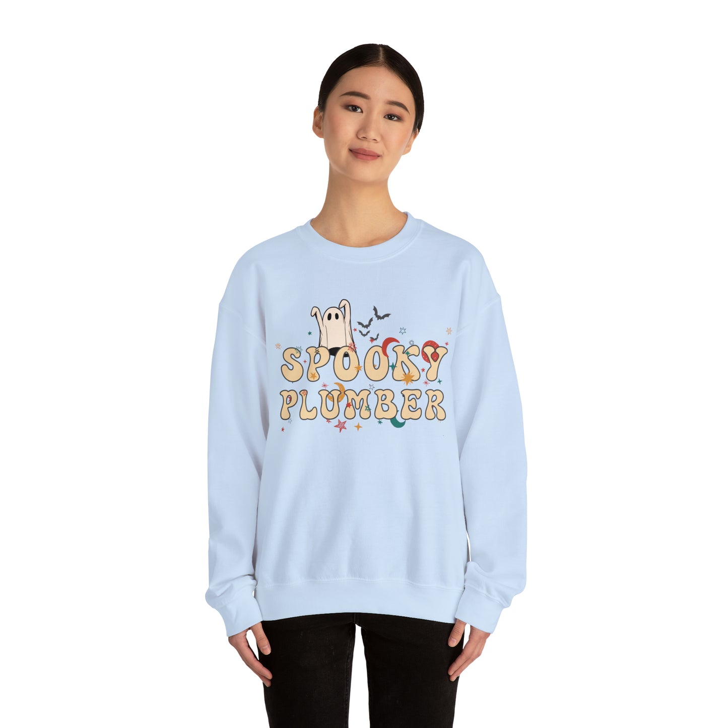Spooky Plumber Halloween Sweatshirt, Halloween Gift for Plumber, Plumber's Spooky Sweater