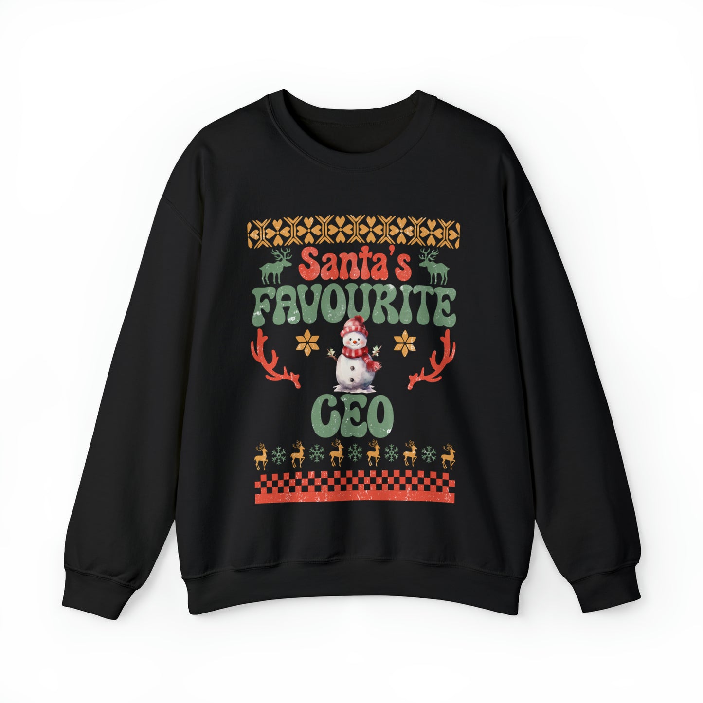 Santa's Fav Profession Ceo Ugly Christmas Sweatshirt