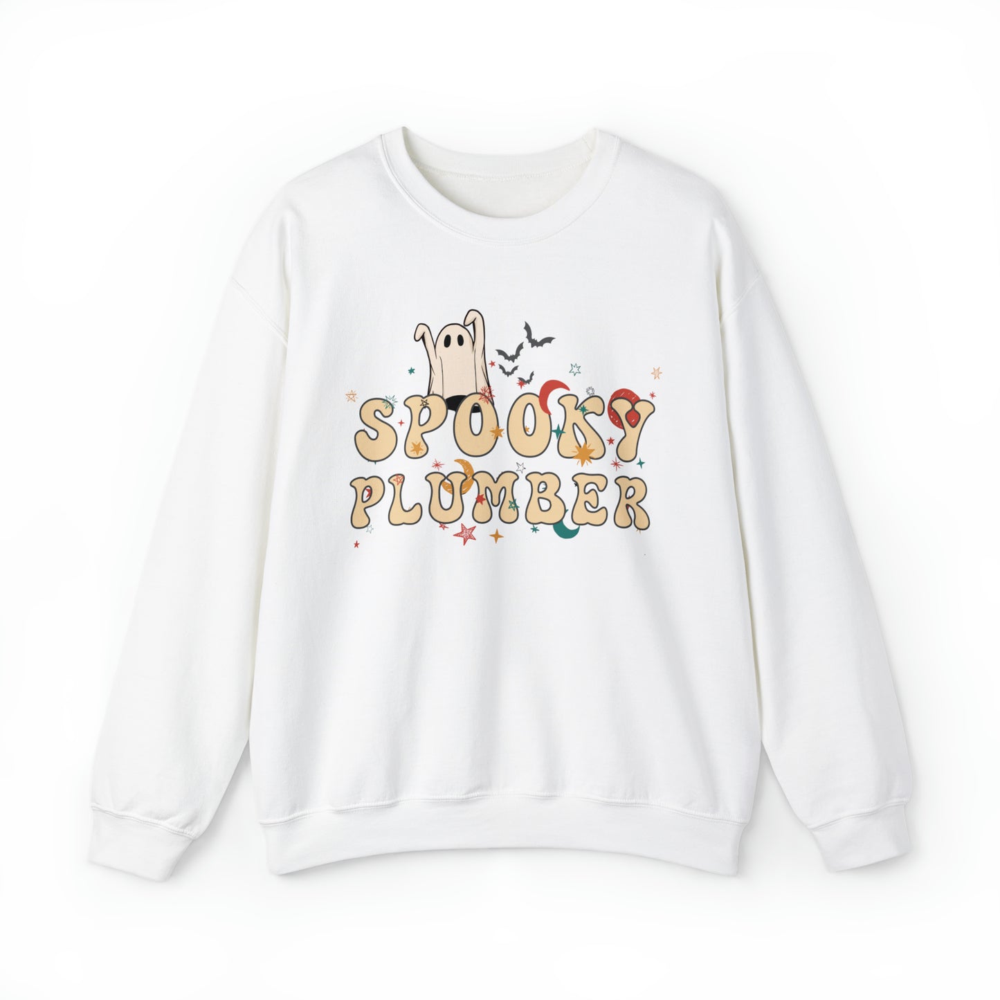 Spooky Plumber Halloween Sweatshirt, Halloween Gift for Plumber, Plumber's Spooky Sweater