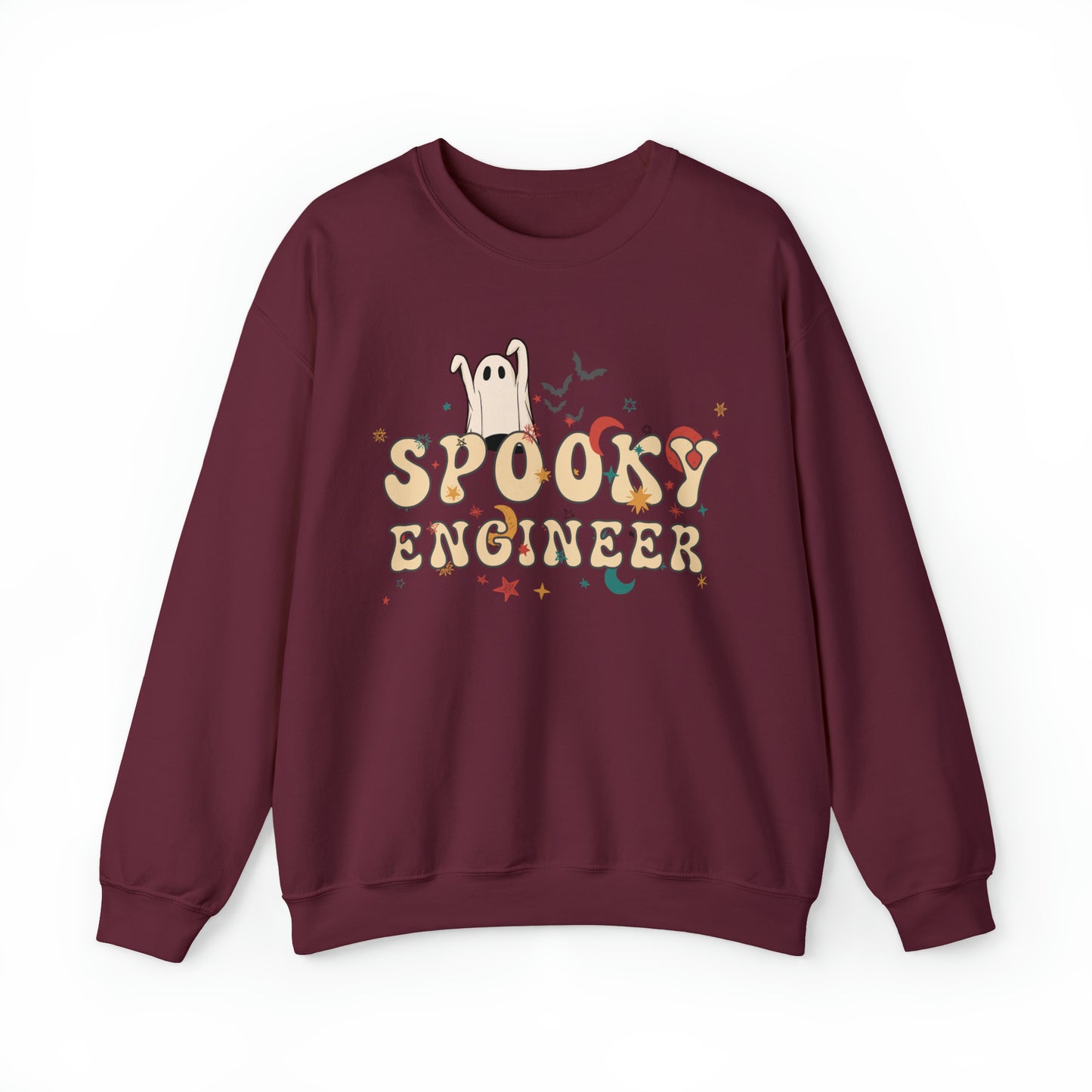 Spooky Engineer Halloween Sweatshirt, Halloween Gift for Engineer, Engineer's Spooky Sweater