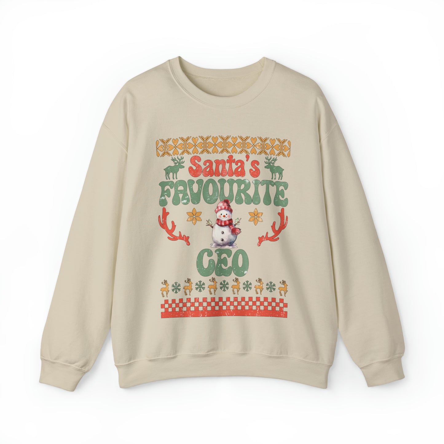 Santa's Fav Profession Ceo Ugly Christmas Sweatshirt
