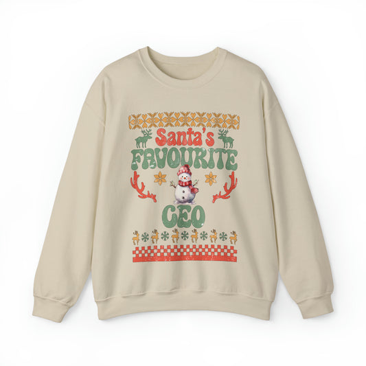 Santa's Fav Profession Ceo Ugly Christmas Sweatshirt