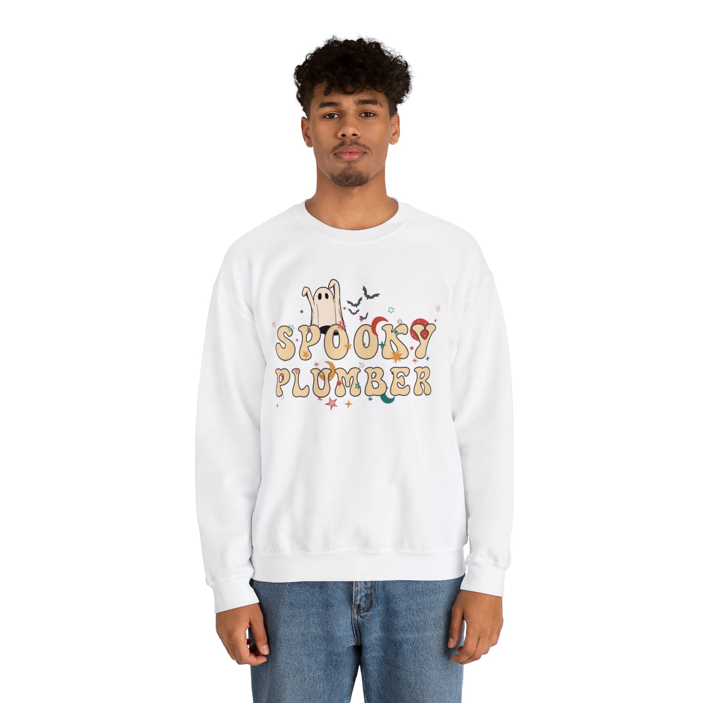 Spooky Plumber Halloween Sweatshirt, Halloween Gift for Plumber, Plumber's Spooky Sweater