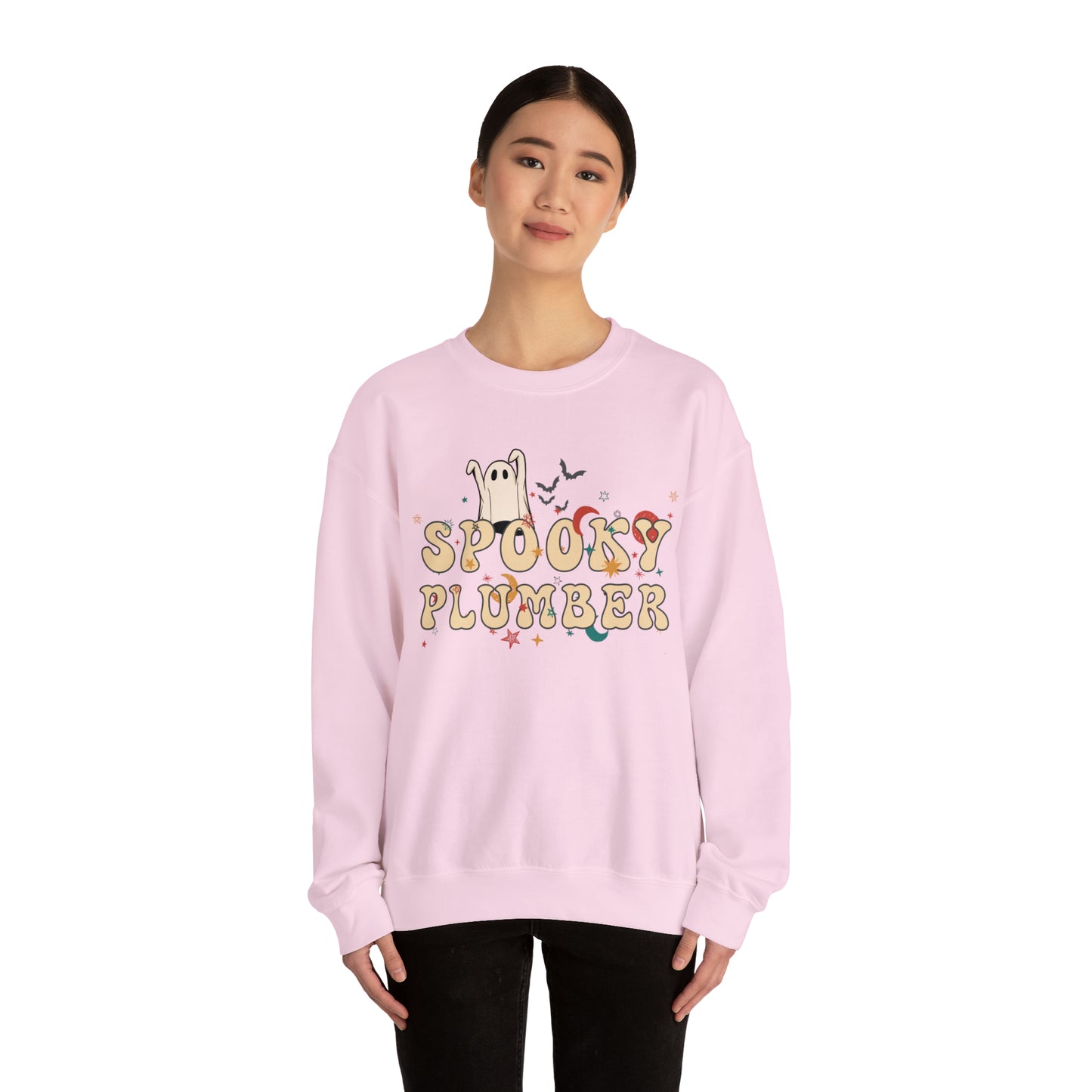 Spooky Plumber Halloween Sweatshirt, Halloween Gift for Plumber, Plumber's Spooky Sweater