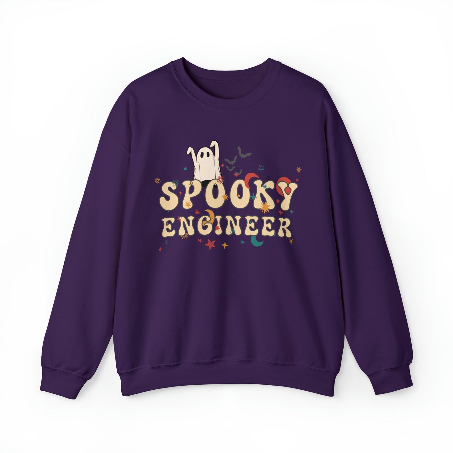 Spooky Engineer Halloween Sweatshirt, Halloween Gift for Engineer, Engineer's Spooky Sweater
