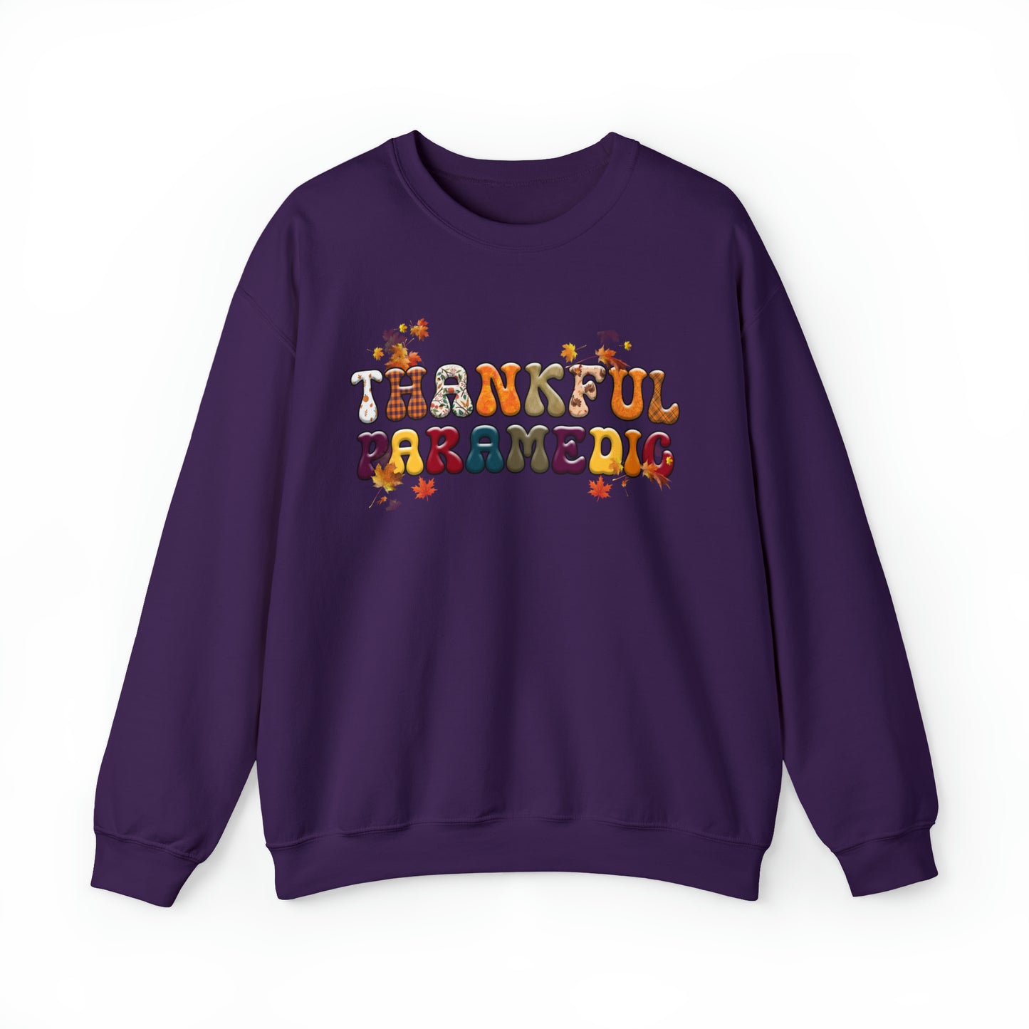 Thankful Paramedic Thanksgiving Sweatshirt, Thanksgiving Gift for Paramedic, Paramedic's Thankful Sweater, Fall Sweatshirt for Paramedics