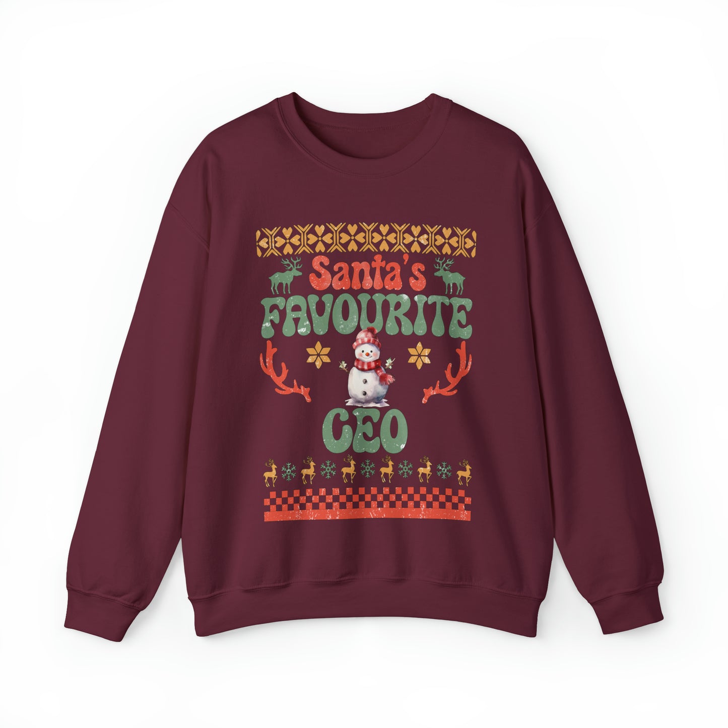 Santa's Fav Profession Ceo Ugly Christmas Sweatshirt