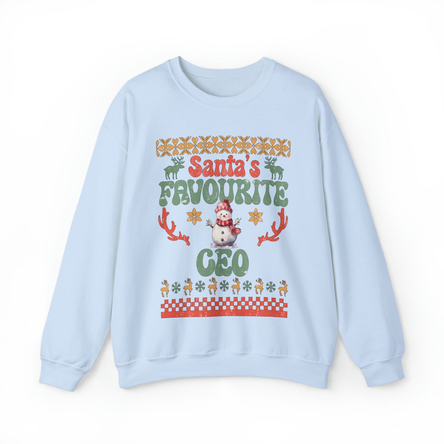 Santa's Fav Profession Ceo Ugly Christmas Sweatshirt