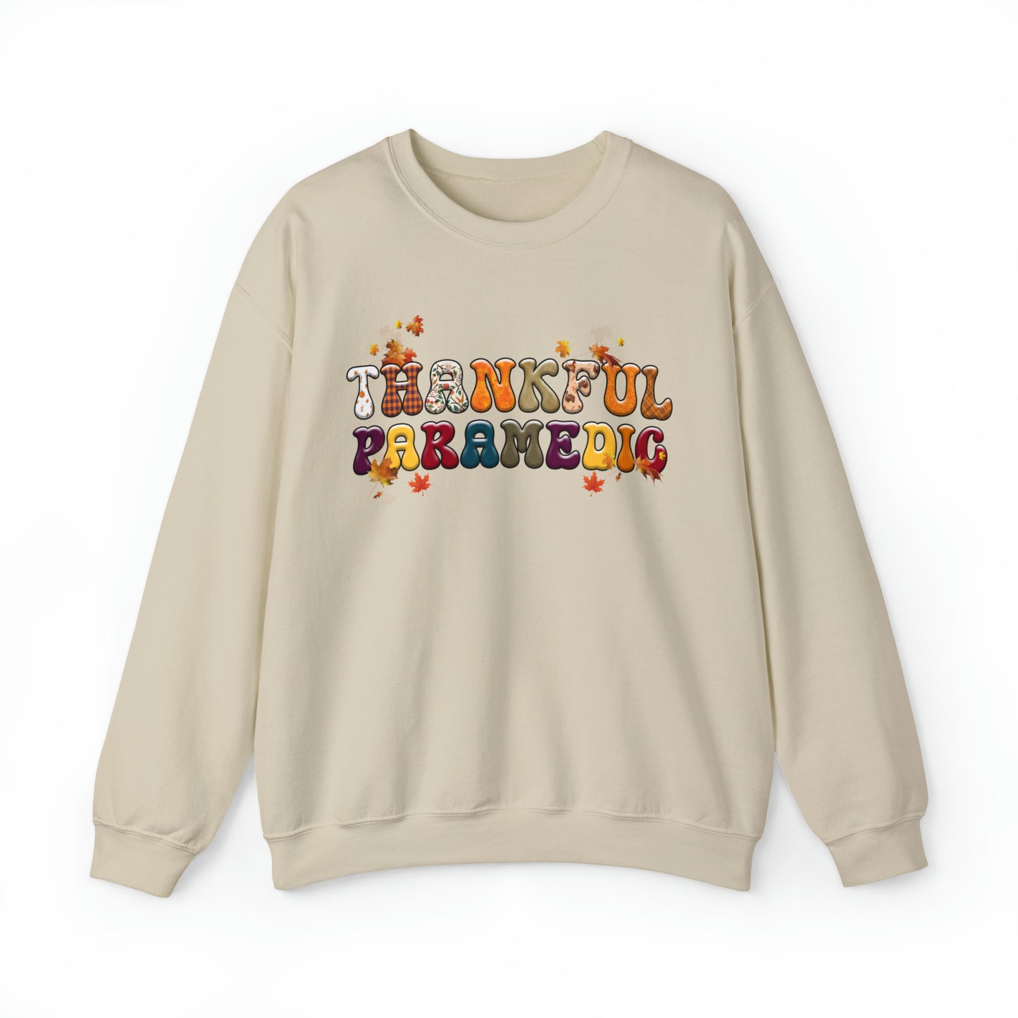 Thankful Paramedic Thanksgiving Sweatshirt, Thanksgiving Gift for Paramedic, Paramedic's Thankful Sweater, Fall Sweatshirt for Paramedics